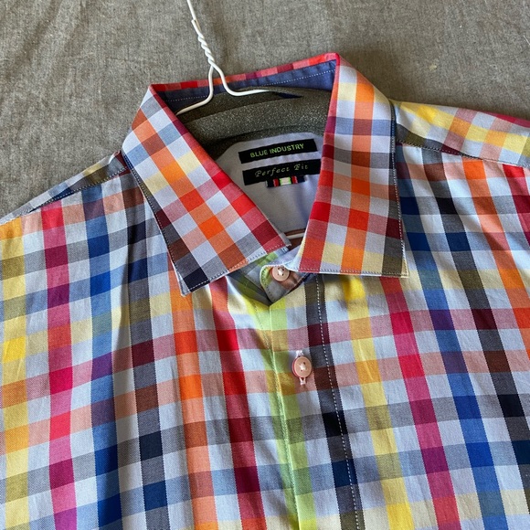 Blue Industry multi check shirt - Picture 2 of 3